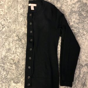 Banana Republic black merino wool cardigan
